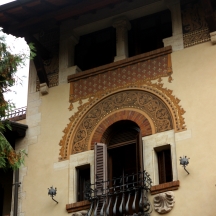 Villa delle fate, dettaglio finestra, quartiere Coppedè